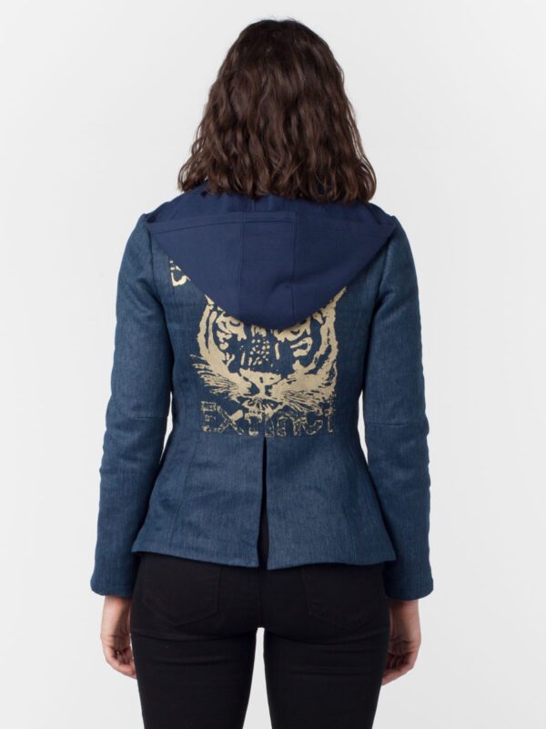 natural clothing eco fashion wearable art conservation wild cat jacket hemp