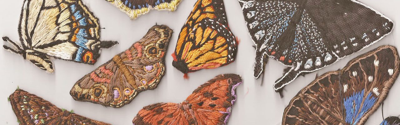 Embroidered Butterflies