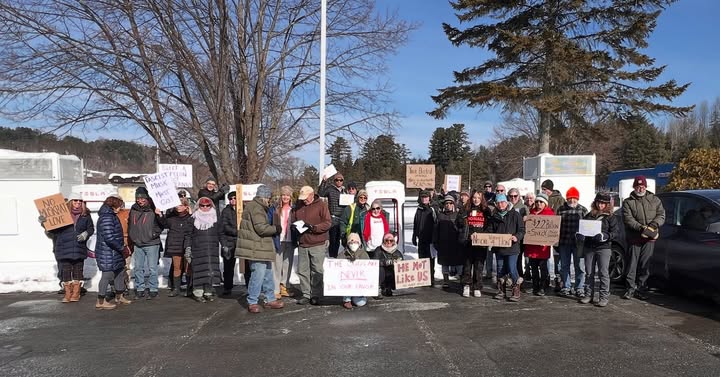 INDIVISIBLE ST. JOHNSBURY rally against ELON MUSK!